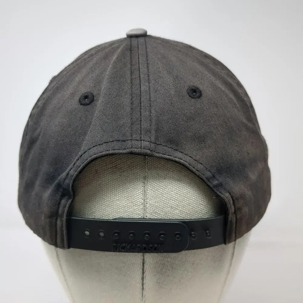 Richardson Snapback Hat Gray One Size Experience More Hiking Mountain Patch